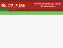 Tablet Screenshot of hattrickpublicschool.com